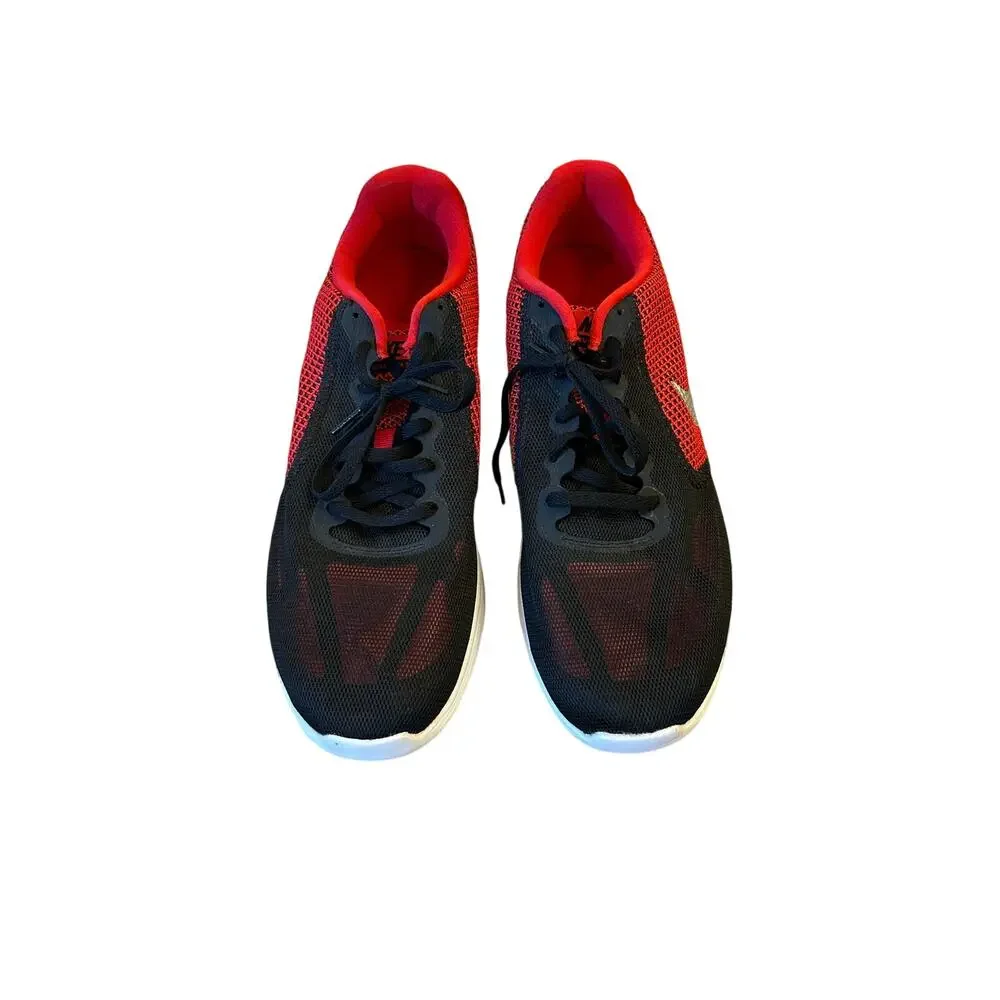 Nike Revolution 3 Running Shoes Men’s Size 13 Black Red White Athletic Sneakers